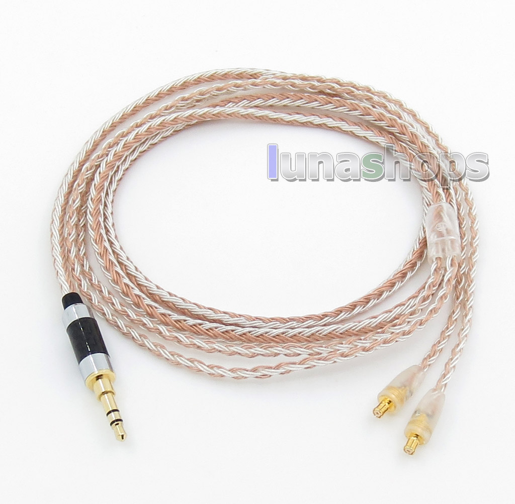 3.5mm 16 Cores OCC Silver Plated Mixed Headphone Cable For audio-technica ATH-CKS1100 ATH-E40 ATH-E50 ATH-E70